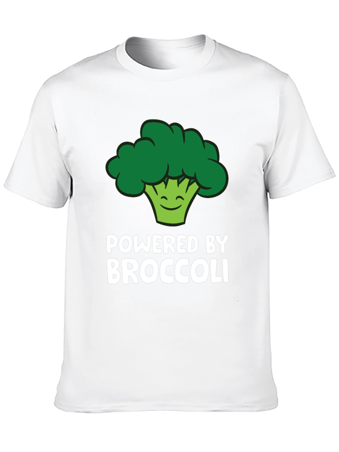 Camiseta Powered by Broccoli para Amantes de lo Vegano