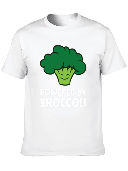 Camiseta Powered by Broccoli para Amantes de lo Vegano
