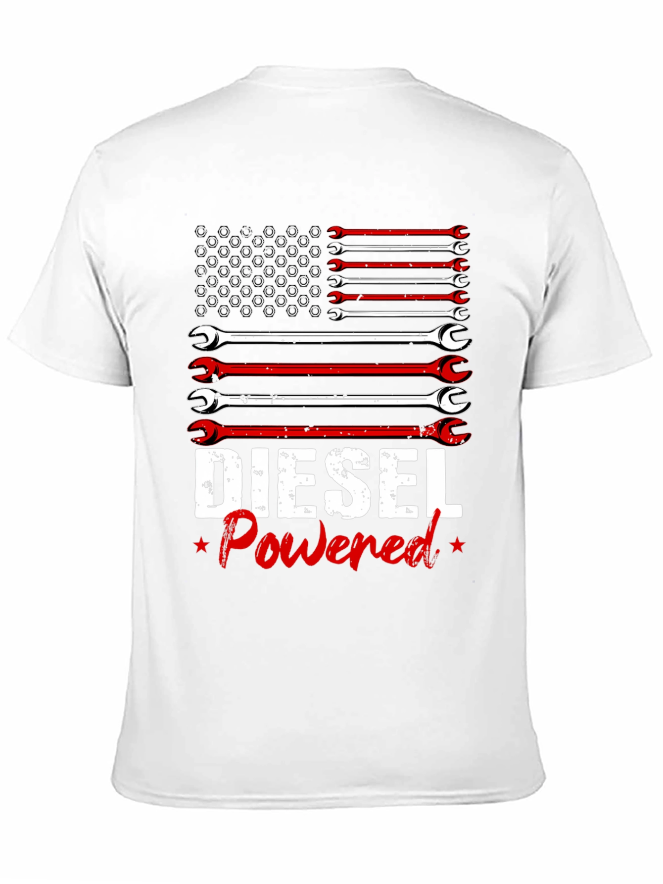 Camiseta Hombre Diesel Powered Diseño Bandera Americana