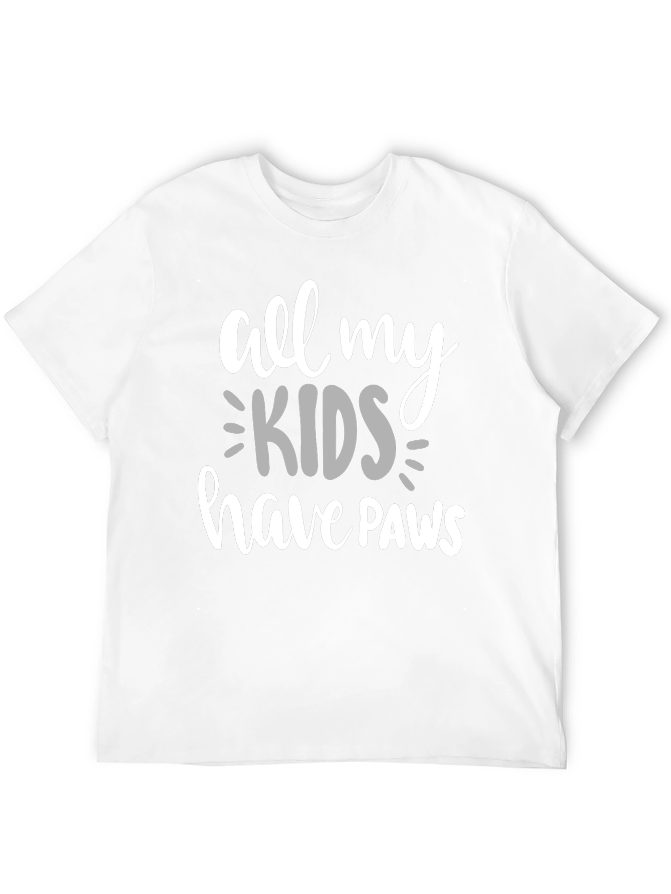 Camiseta Negra All My Kids Have Paws