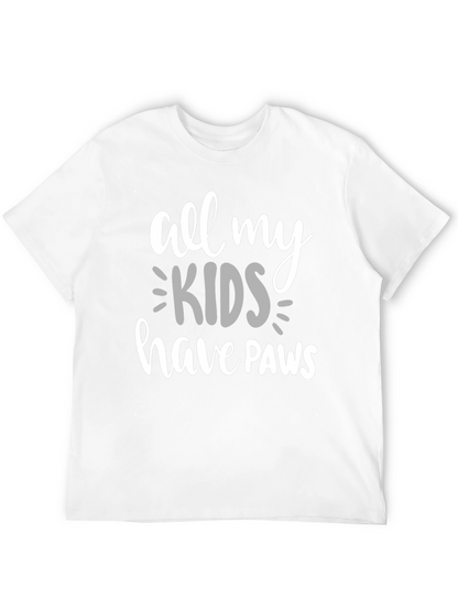 Camiseta Negra All My Kids Have Paws