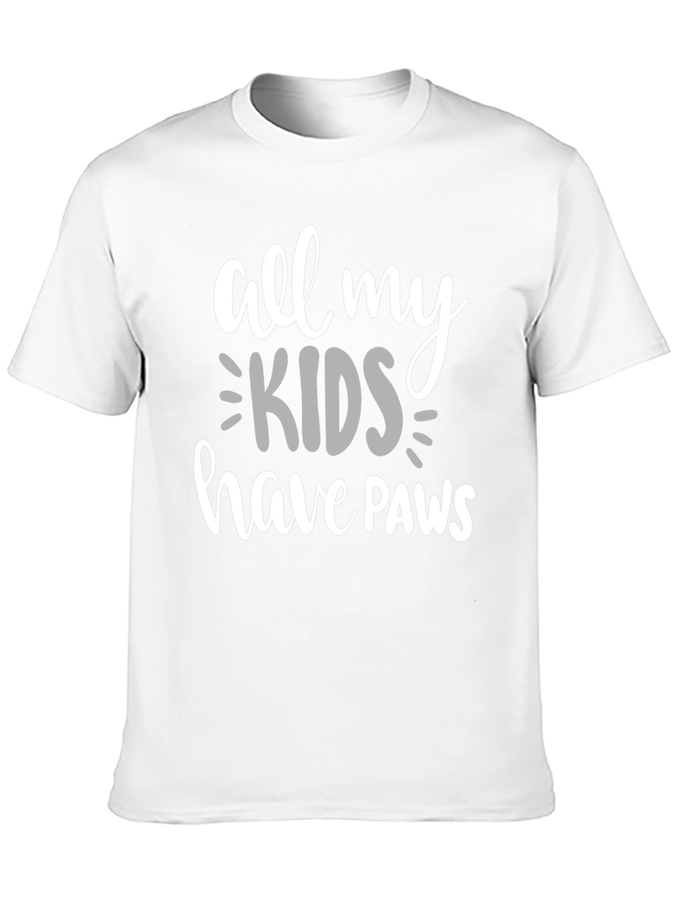 Camiseta Negra All My Kids Have Paws