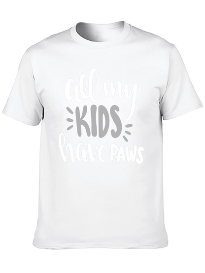 Camiseta Negra All My Kids Have Paws