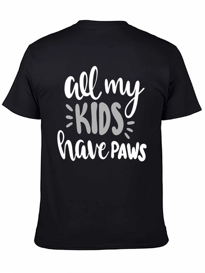 Camiseta Negra All My Kids Have Paws
