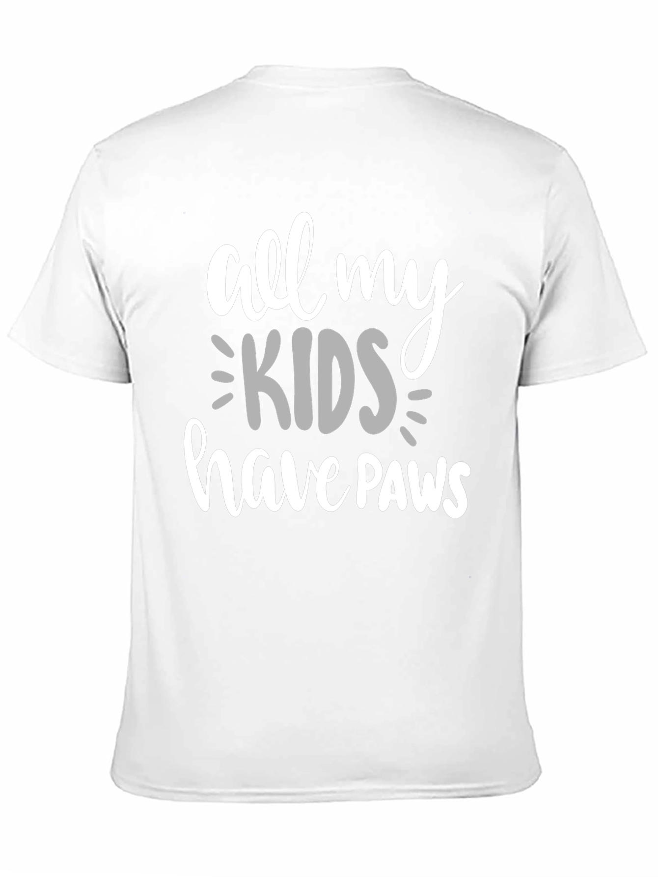 Camiseta Negra All My Kids Have Paws