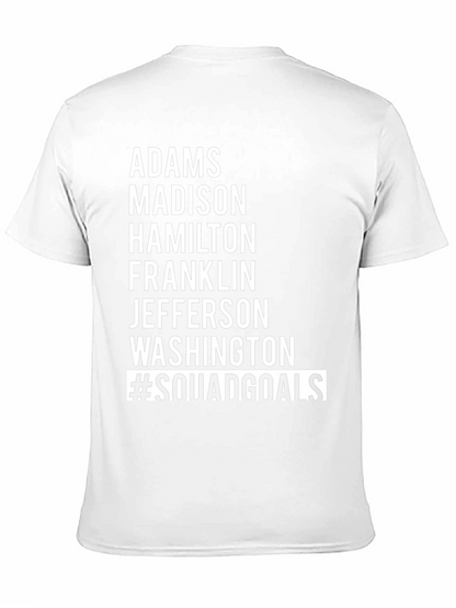 Camiseta Negra #SquadGoals - Adams Madison Hamilton