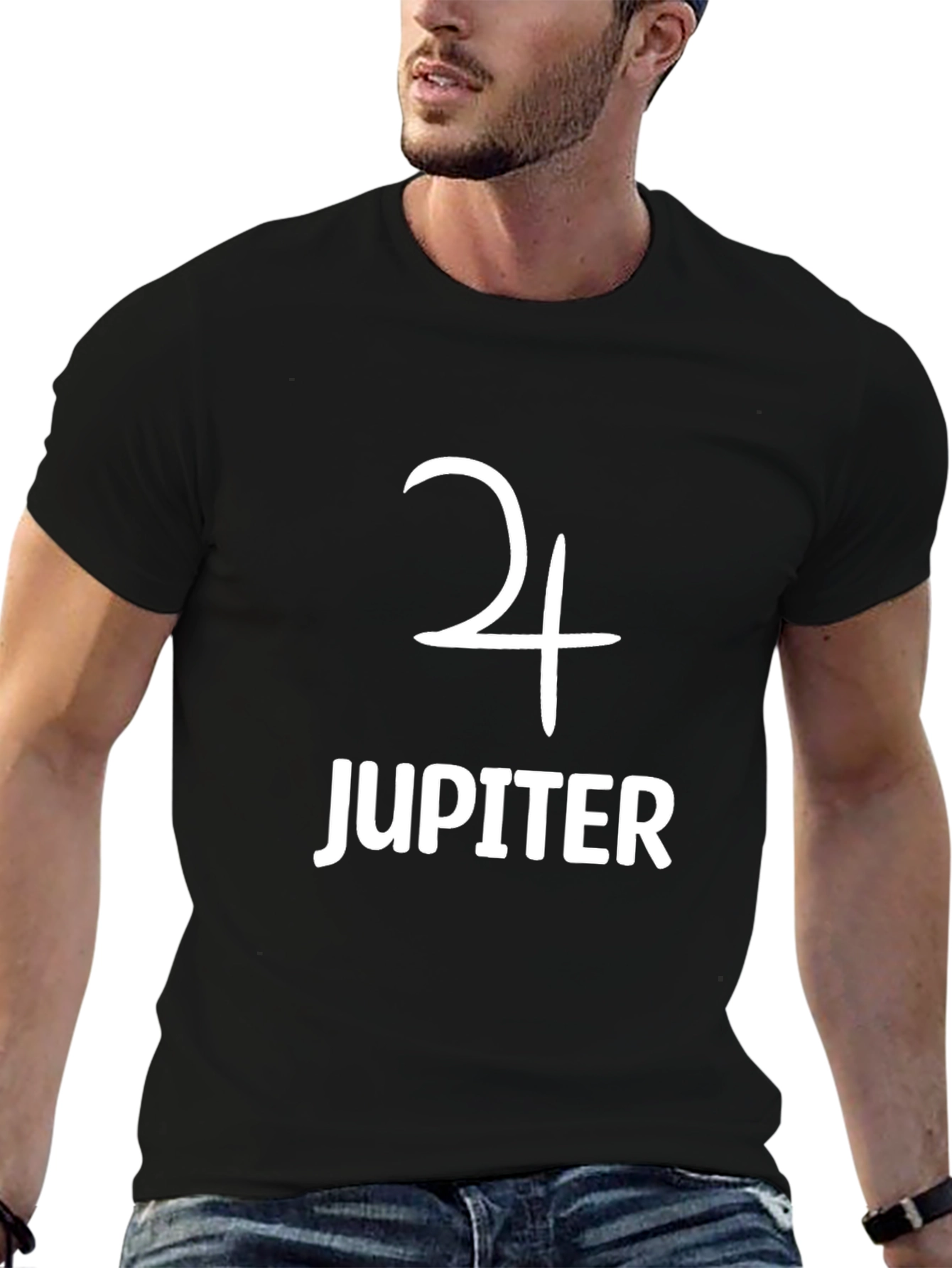 Camiseta Negra Jupiter para Hombre
