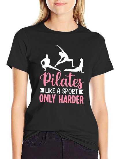 Camiseta Negra Pilates: Un Deporte Más Duro