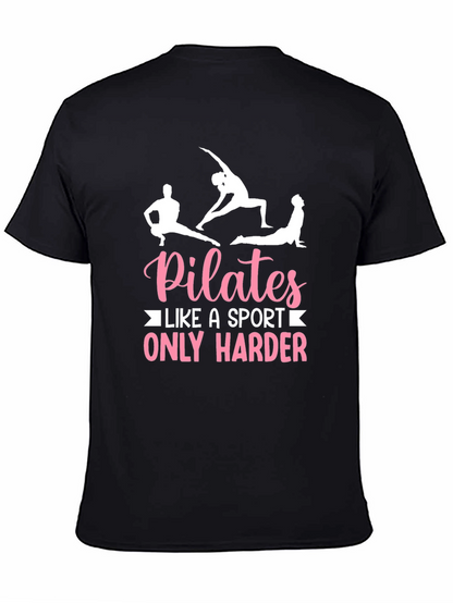 Camiseta Negra Pilates: Un Deporte Más Duro