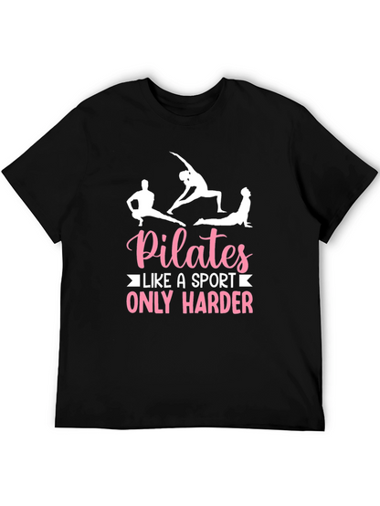 Camiseta Negra Pilates: Un Deporte Más Duro