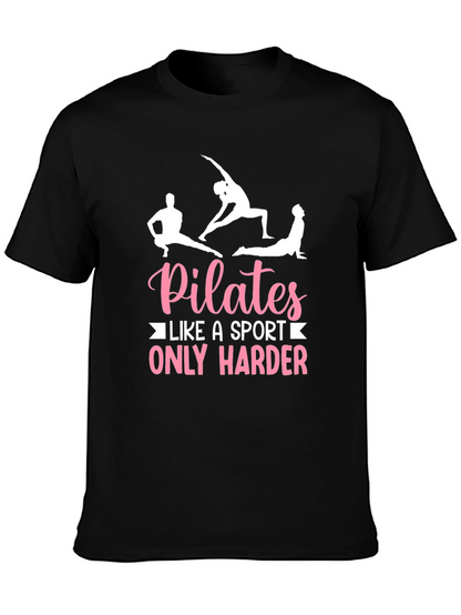 Camiseta Negra Pilates: Un Deporte Más Duro