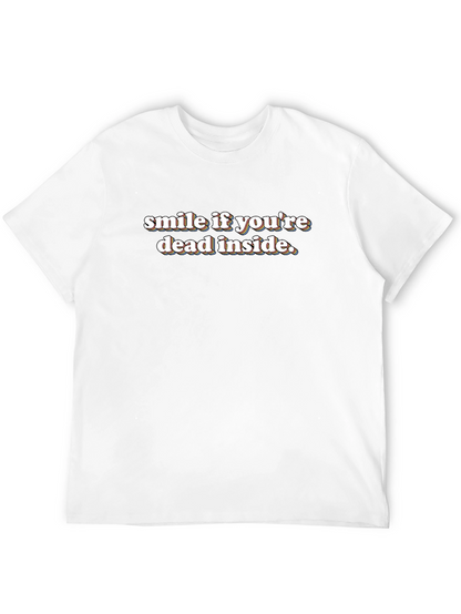 Camiseta Negra Sonríe Si Estás Muerto Por Dentro