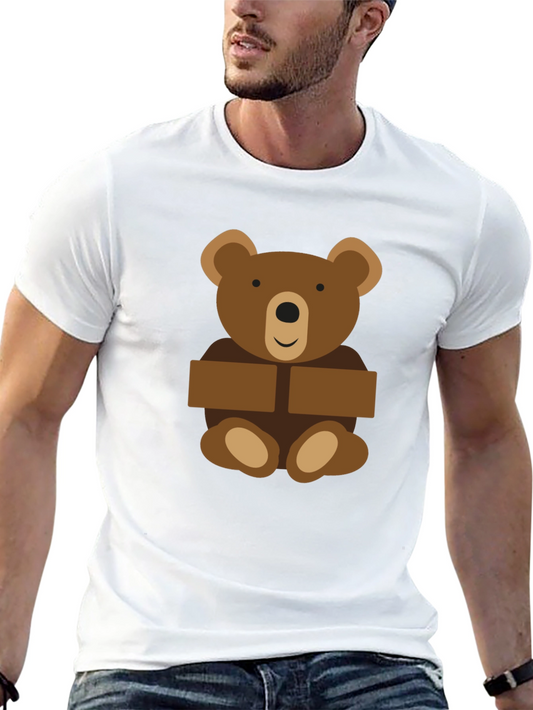 Camiseta Negra con Diseño de Oso Teddy
