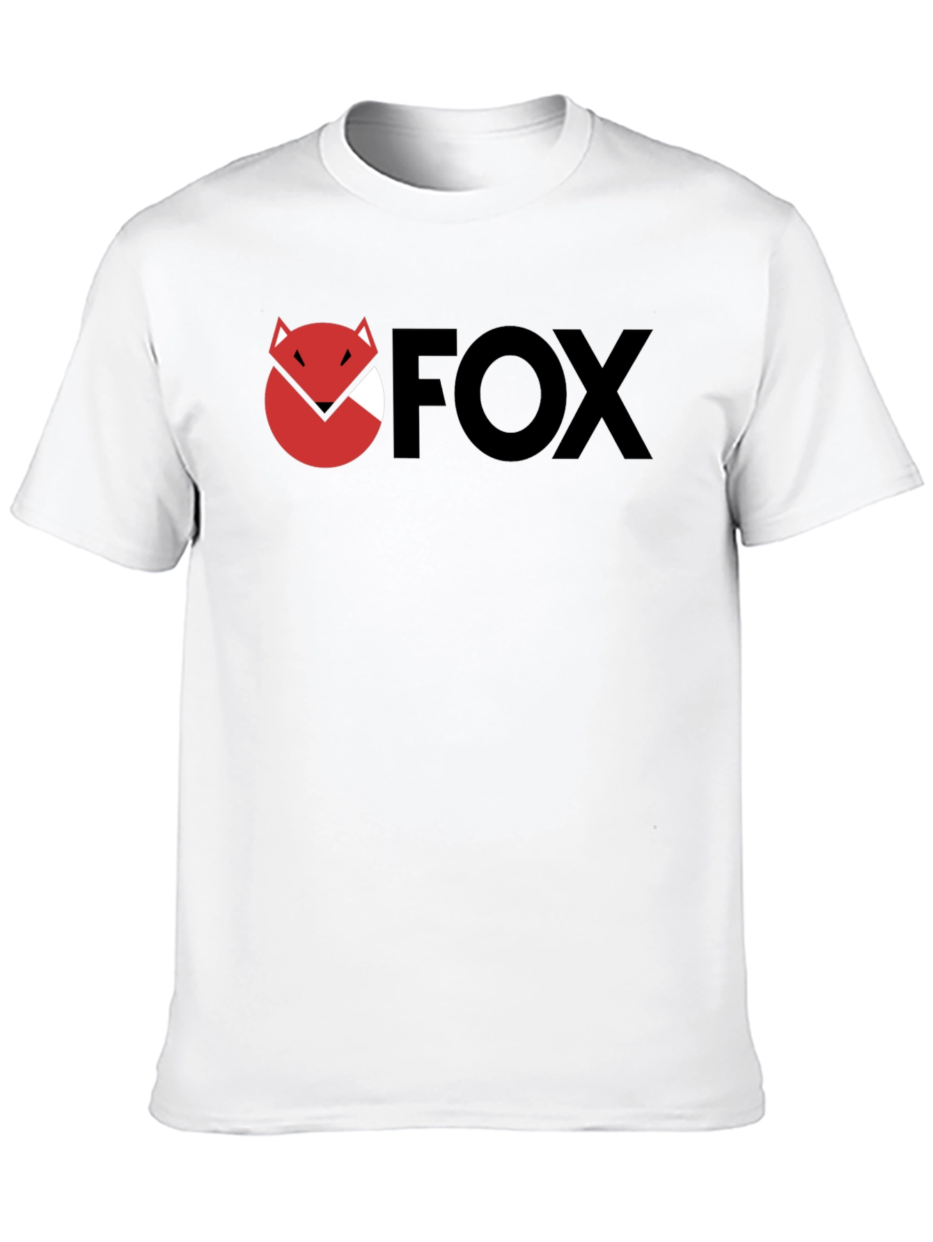 Camiseta Negra con Logo FOX Estilizado