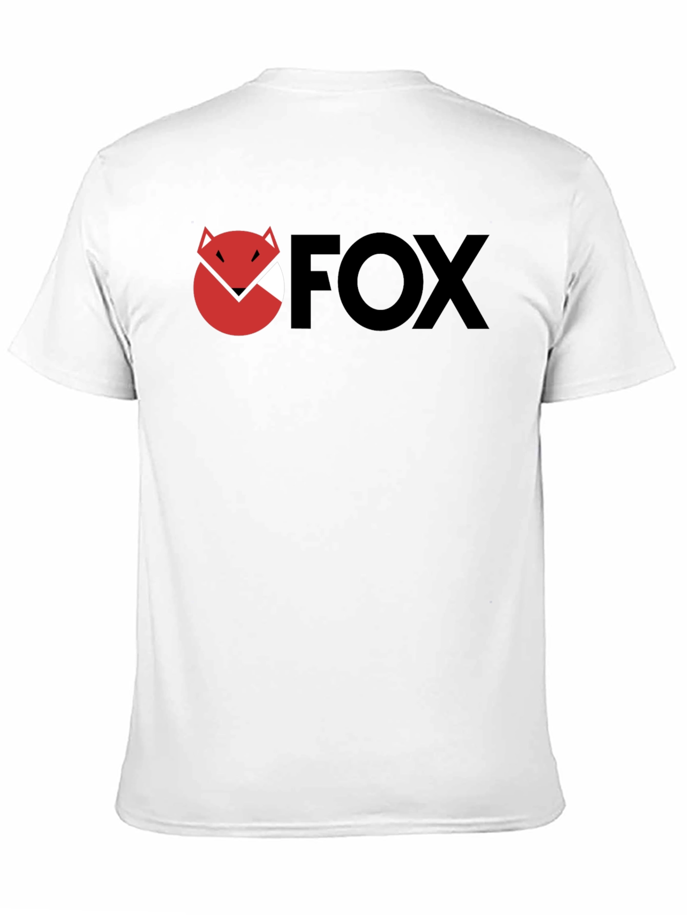 Camiseta Negra con Logo FOX Estilizado