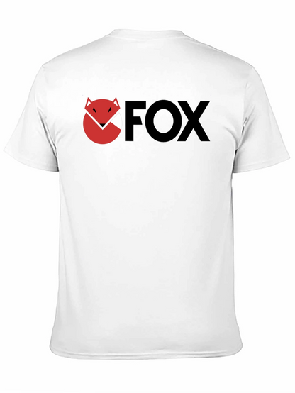 Camiseta Negra con Logo FOX Estilizado