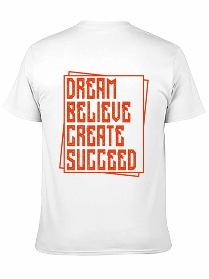 Camiseta Negra con Diseño Motivacional Naranja