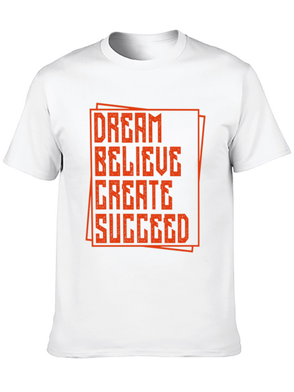 Camiseta Negra con Diseño Motivacional Naranja