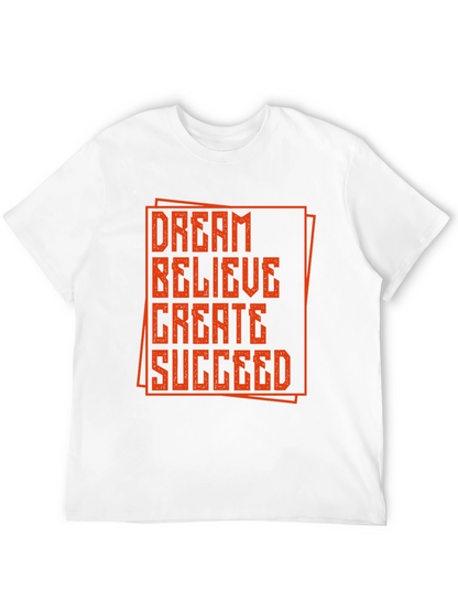 Camiseta Negra con Diseño Motivacional Naranja