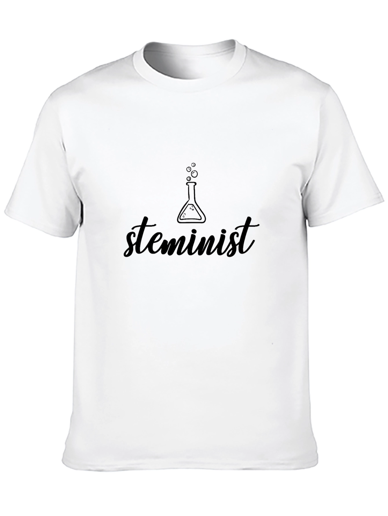 Camiseta Negra Steminist para un Look Empoderado