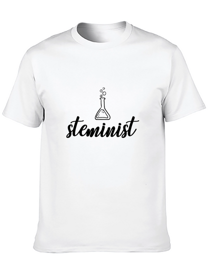Camiseta Negra Steminist para un Look Empoderado