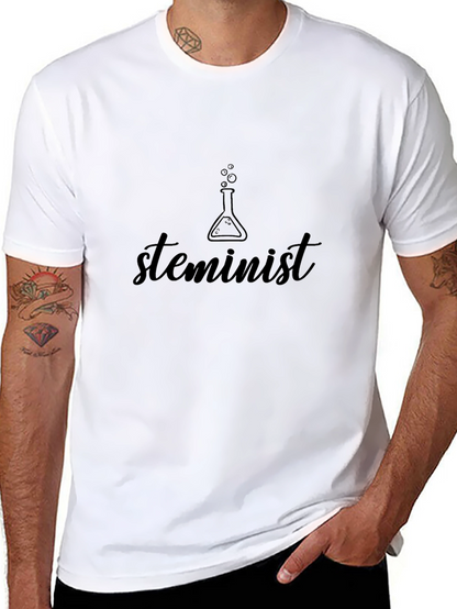 Camiseta Negra Steminist para un Look Empoderado