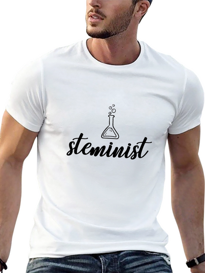 Camiseta Negra Steminist para un Look Empoderado