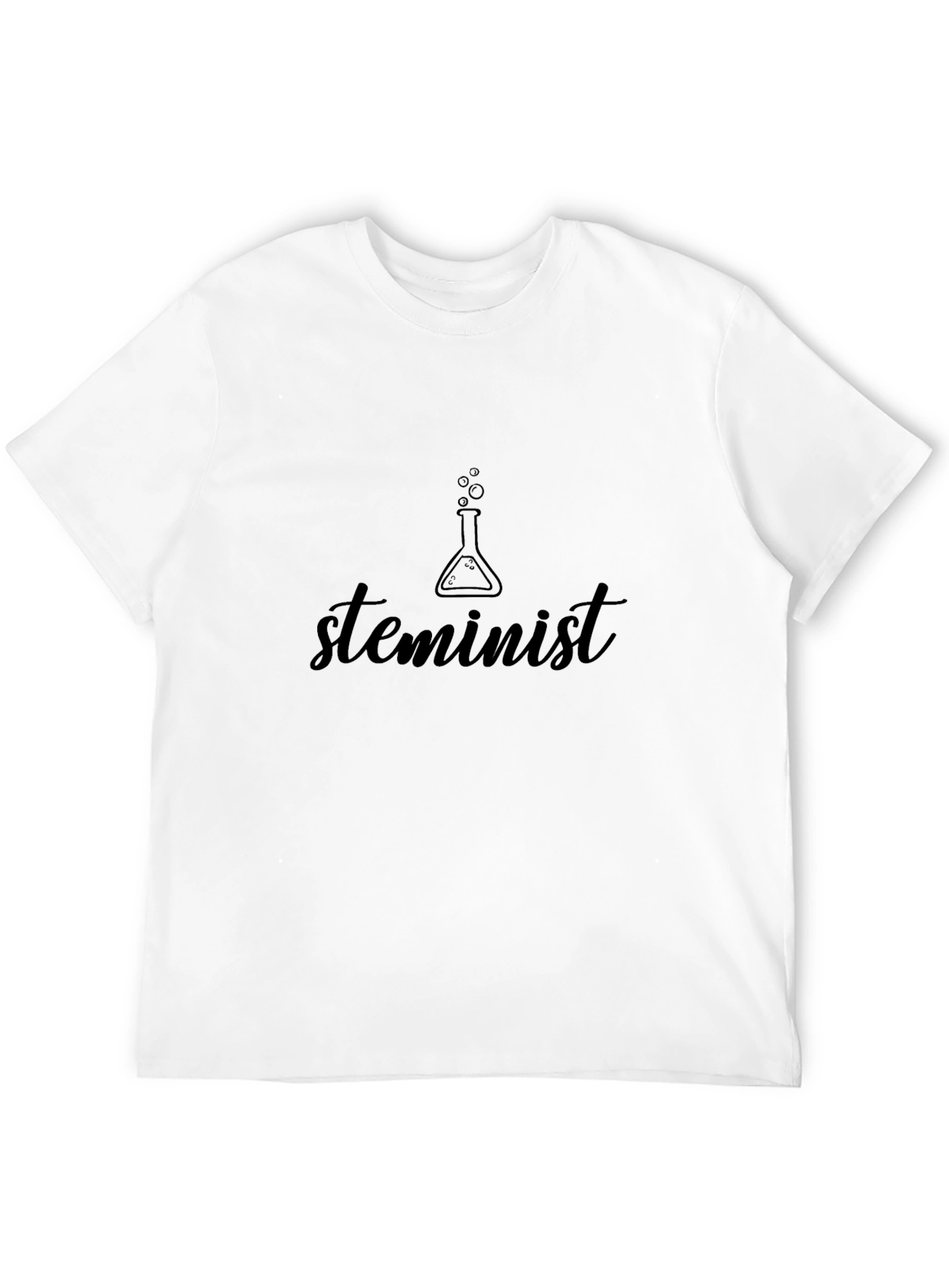 Camiseta Negra Steminist para un Look Empoderado