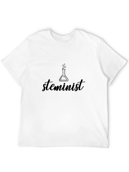 Camiseta Negra Steminist para un Look Empoderado