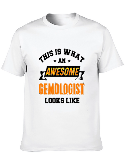 Camiseta Negra Awesome Gemologist