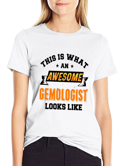 Camiseta Negra Awesome Gemologist