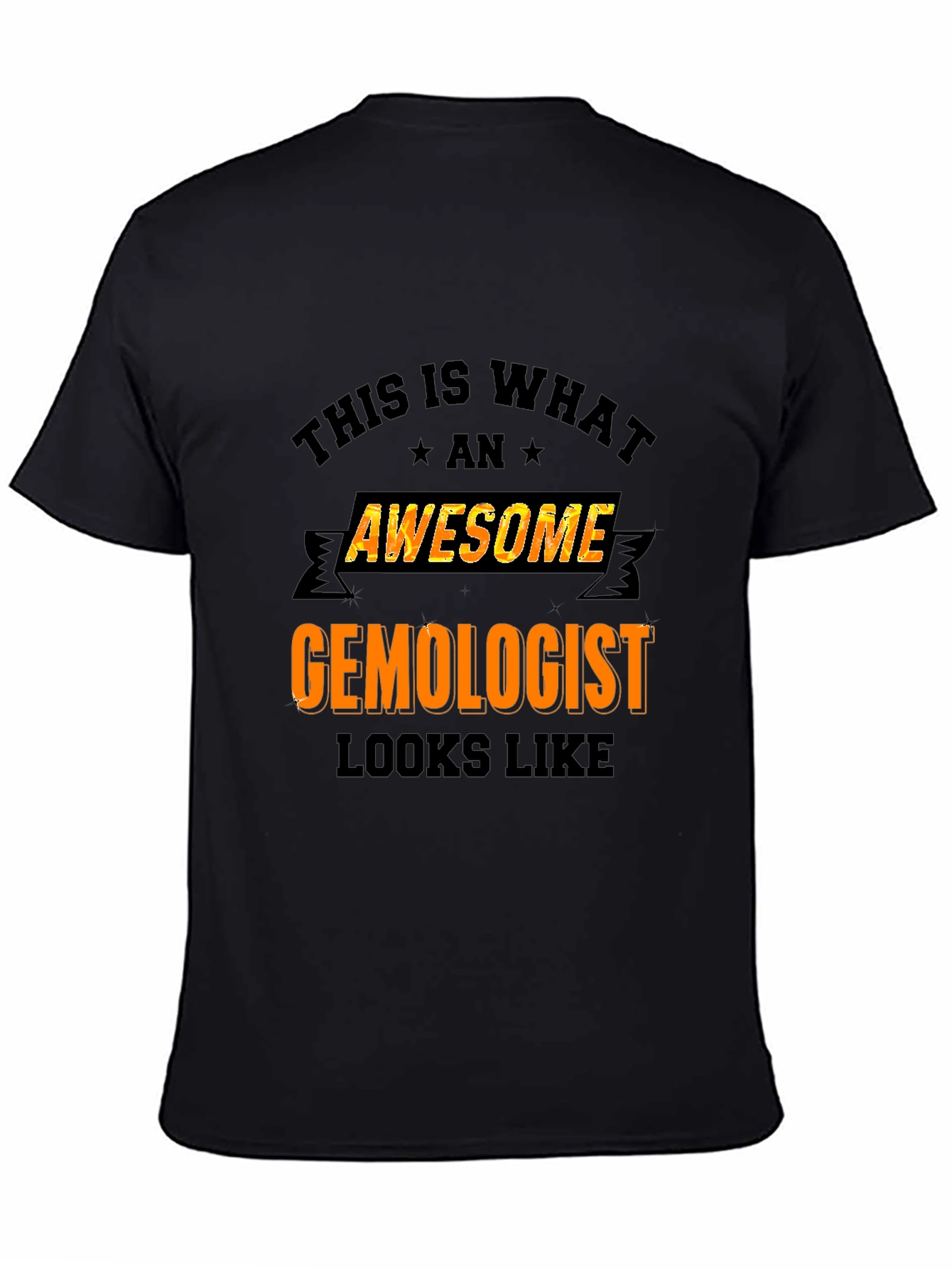Camiseta Negra Awesome Gemologist