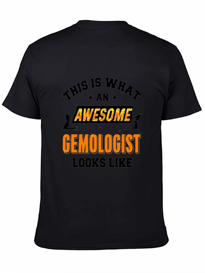 Camiseta Negra Awesome Gemologist
