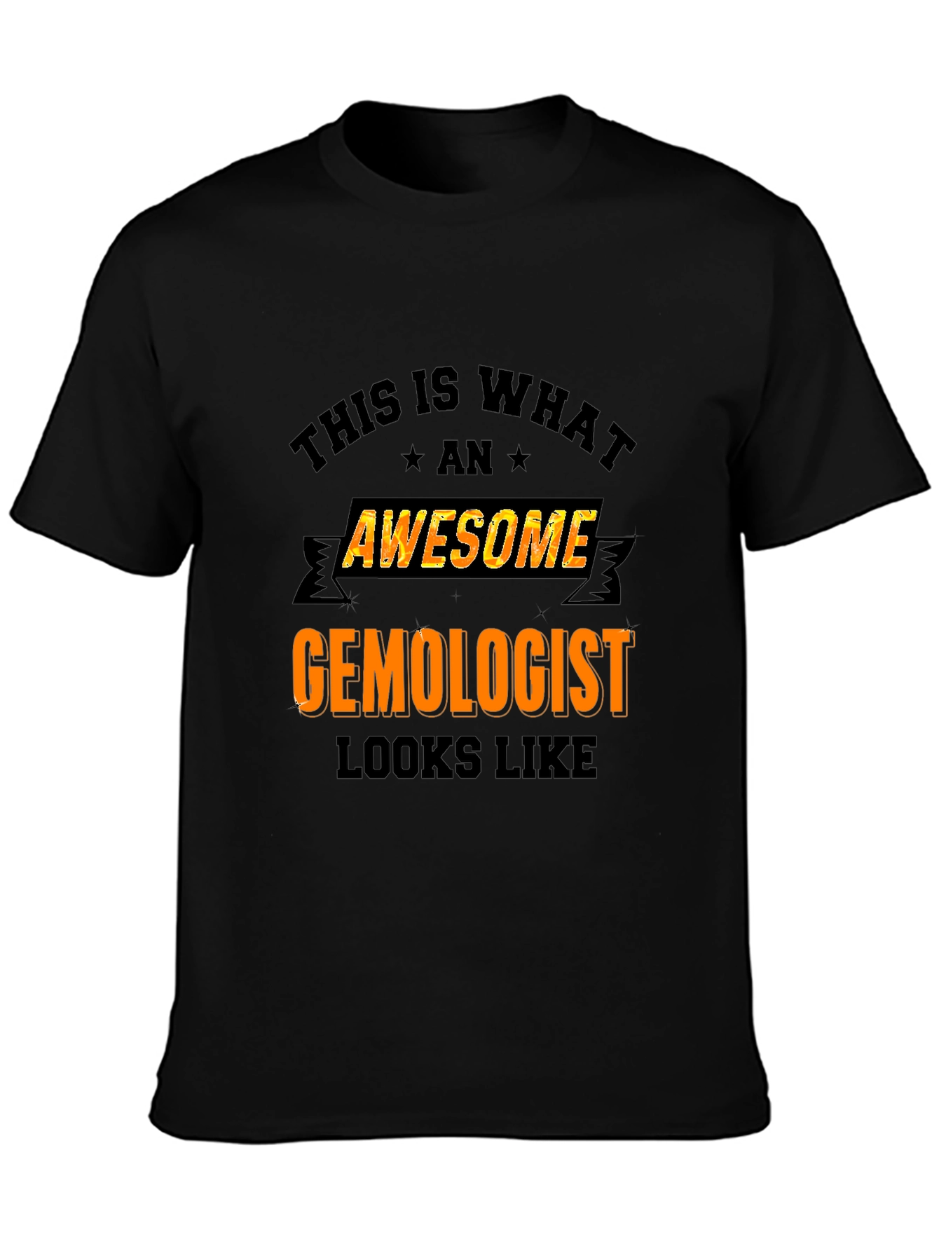 Camiseta Negra Awesome Gemologist
