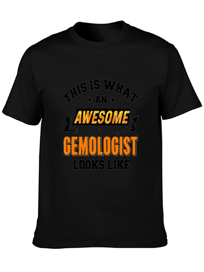 Camiseta Negra Awesome Gemologist