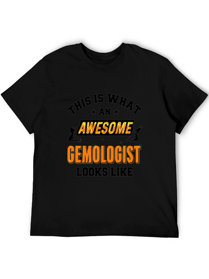 Camiseta Negra Awesome Gemologist