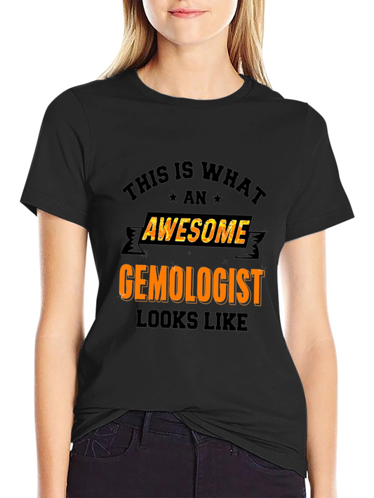 Camiseta Negra Awesome Gemologist