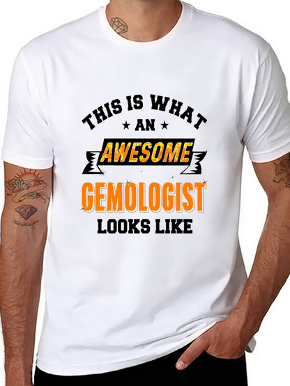 Camiseta Negra Awesome Gemologist