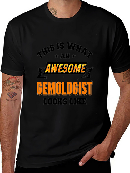 Camiseta Negra Awesome Gemologist