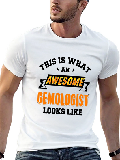 Camiseta Negra Awesome Gemologist
