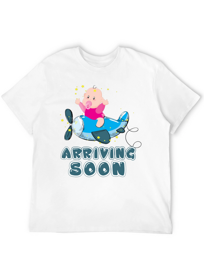 Camiseta Negra de Bebé en Avión - ¡Llegando Pronto!