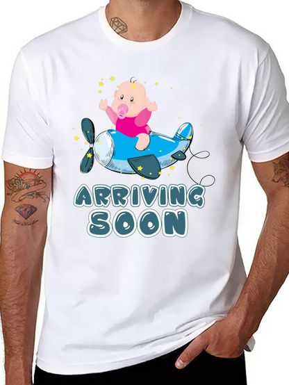 Camiseta Negra de Bebé en Avión - ¡Llegando Pronto!