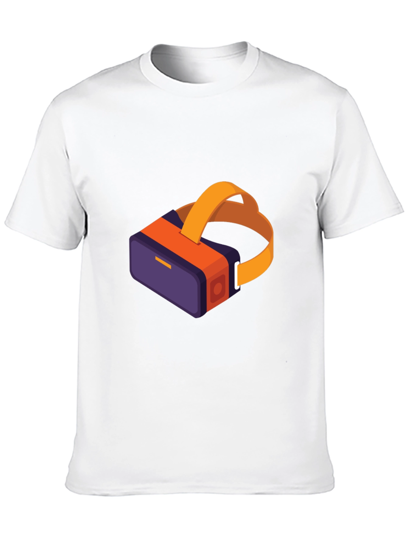 Camiseta Negra con Diseño VR Moderno
