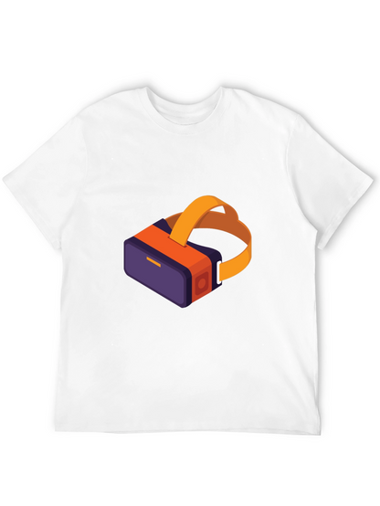 Camiseta Negra con Diseño VR Moderno