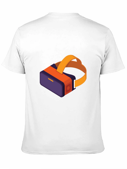 Camiseta Negra con Diseño VR Moderno