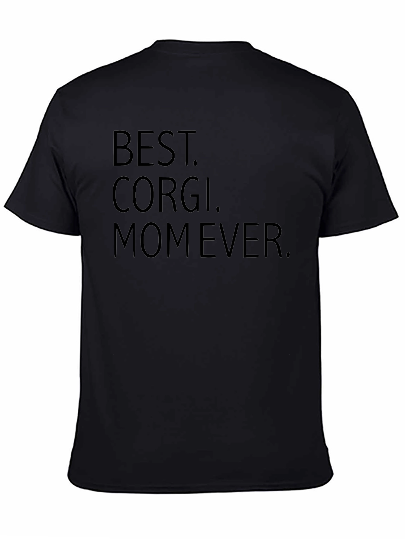 Camiseta Negra Best Corgi Mom Ever