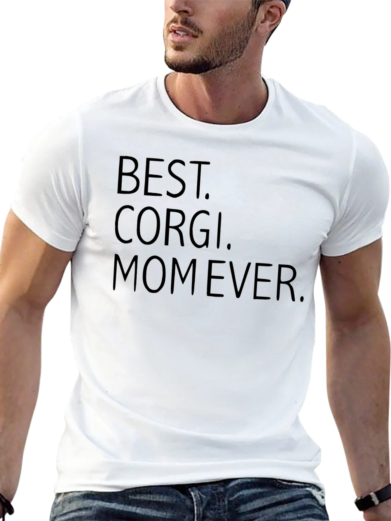 Camiseta Negra Best Corgi Mom Ever
