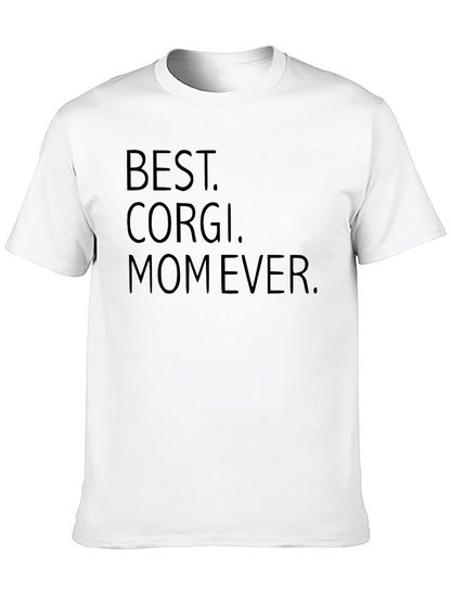 Camiseta Negra Best Corgi Mom Ever