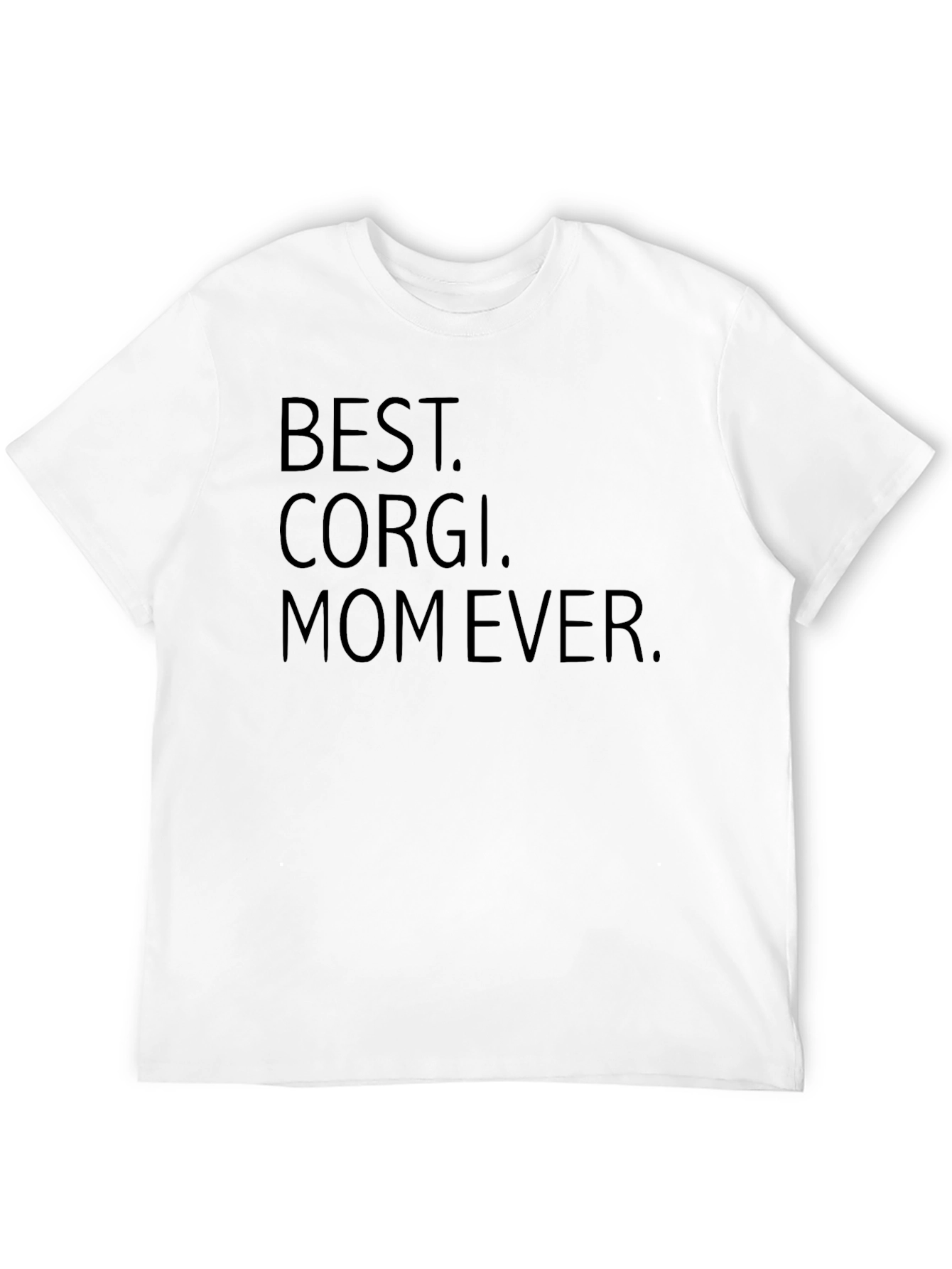 Camiseta Negra Best Corgi Mom Ever