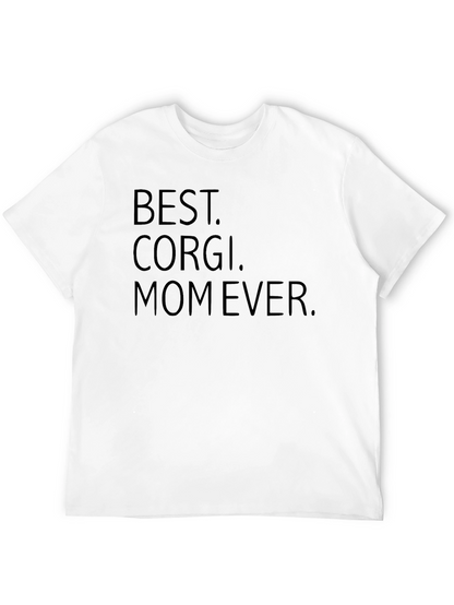 Camiseta Negra Best Corgi Mom Ever